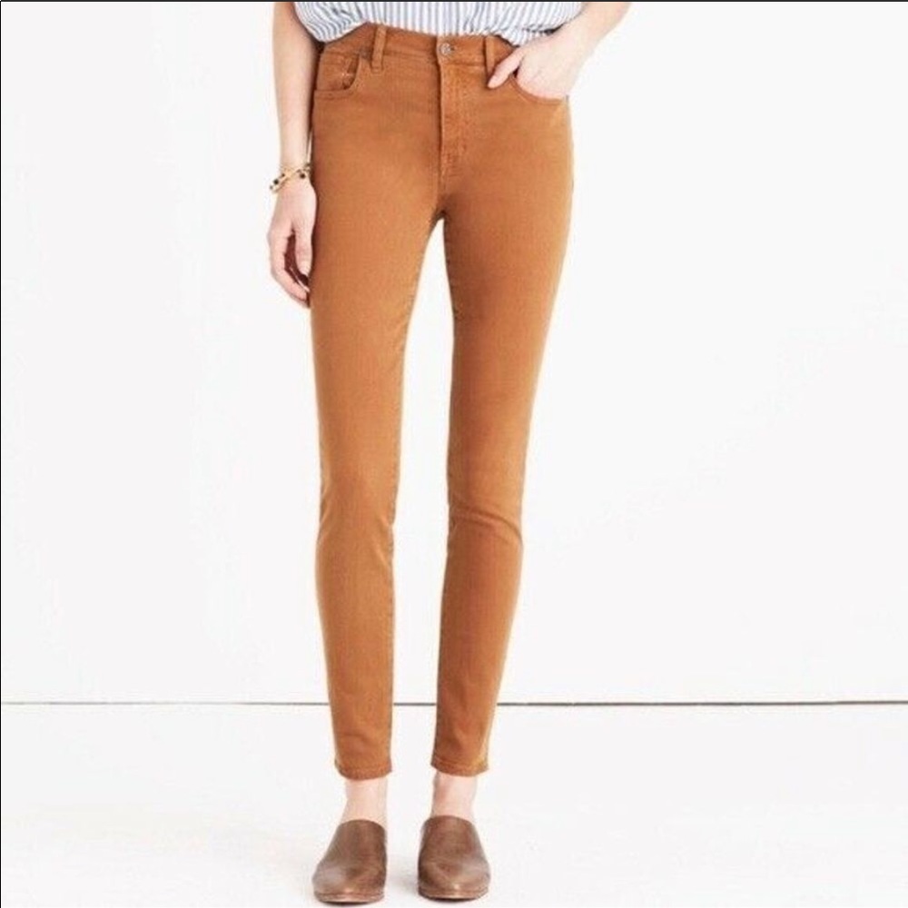 Madewell 9 in High Rise Sateen Skinny Jeans